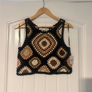 Altar'd State Multicolor Crochet Crop Top